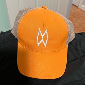 Morgan Wallet Hat “One Night At a Time”Neyland Tennessee Rare Orange Trucker Hat